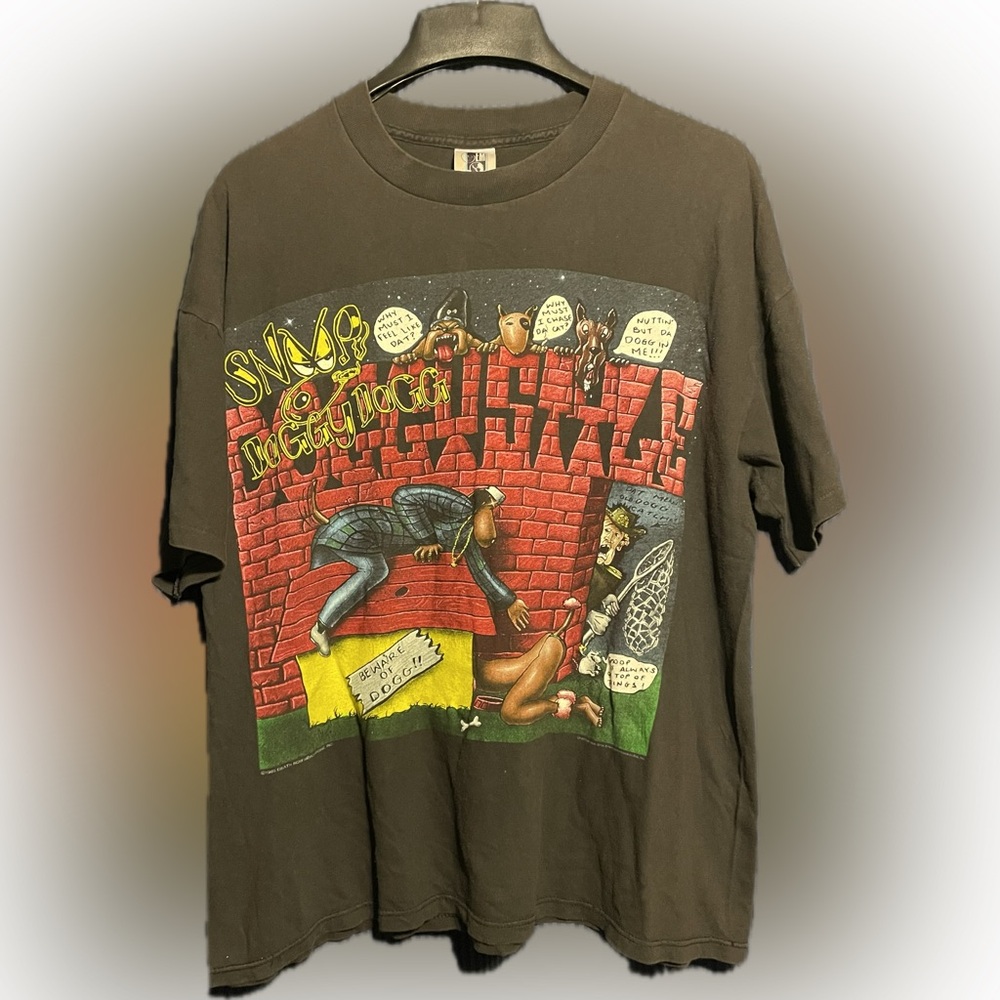Snoop Doggy Dogg Doggystyle 1993 Album Cover T-Shirt Sz XL USA Deathrow Records